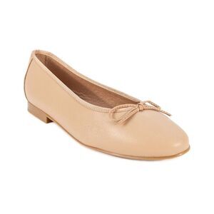 Menina Step Monique Leather Flat, Brown